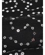 Casual Women Sequins Stitching Short Sleeve V-Neck Mini Dress