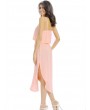 Women Sexy Irregular Spaghetti Strap Backless Mid-long Dress